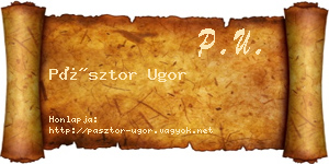 Pásztor Ugor névjegykártya